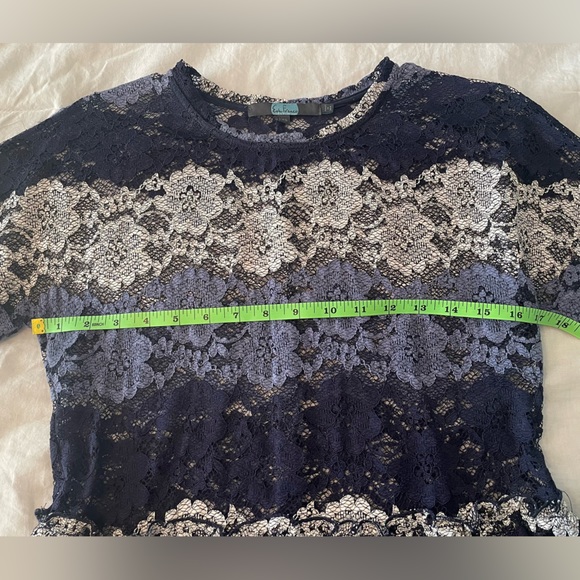 Anthro Lace Peplum Top - Picture 3 of 7